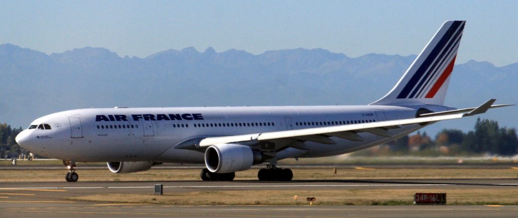 Die erste Delegationsreise 2022 beginnt! Mit einer Air France A330-200 geht es nach Lomé.